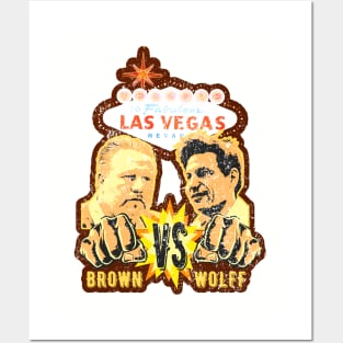 Brown VS Wolff Boxing Las Vegas Posters and Art